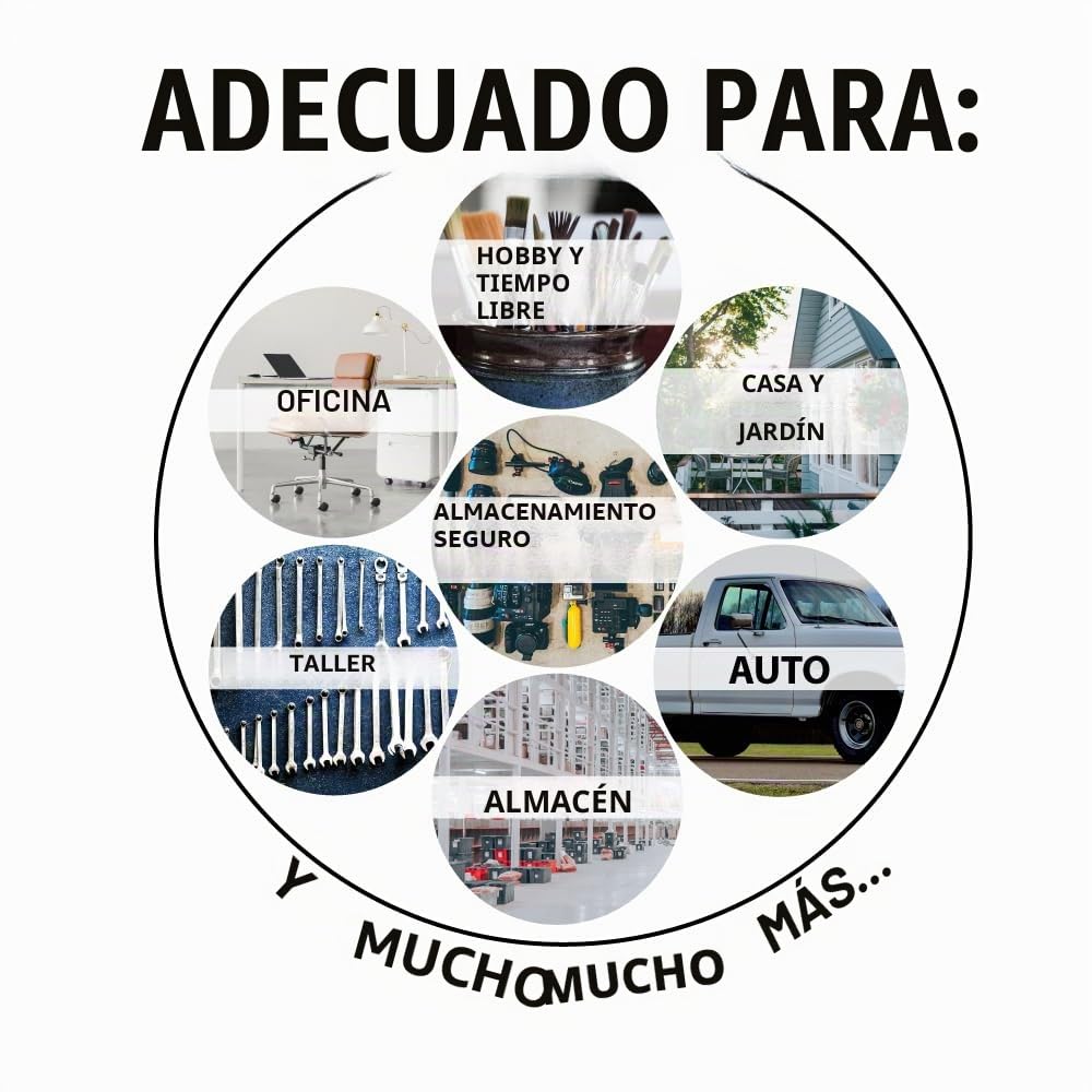 Trucky Truck Box Caja de Herramientas Maletín de Herramientas Aluminio Alu Box 15 Tallas, TBA-Modell:TBA-D100 (7)