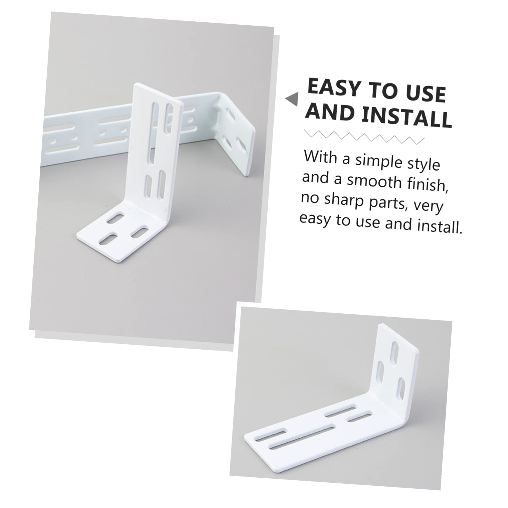 6Pcs Electric Curtain Track Mounting Code Curtain Installation Support for Home Office and Hotel Use Easy Install Household Curtain Accessories