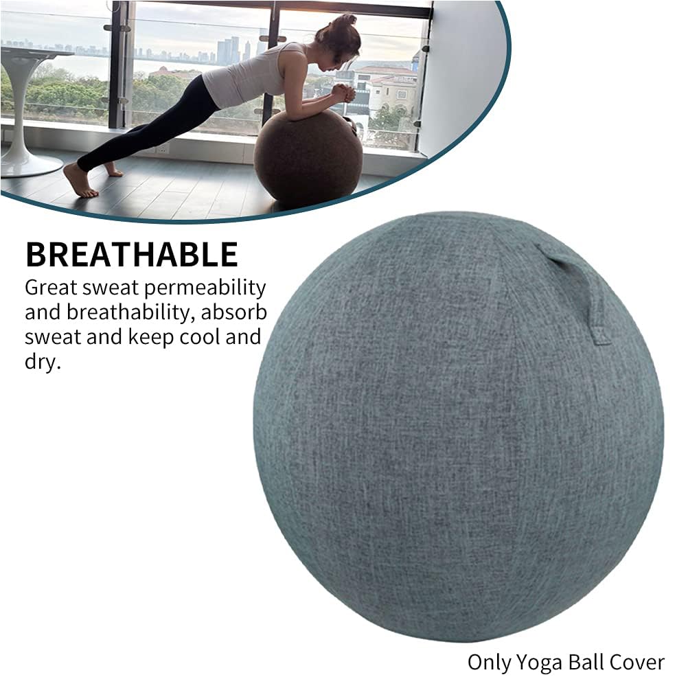 DIXII Pilates Yoga Ball Chair Copertura Protettiva per Sedia A Sfera per Esercizi per Casa O Ufficio, Allenamento per L'equilibrio, Esercizi di Stabilità,A,65cm