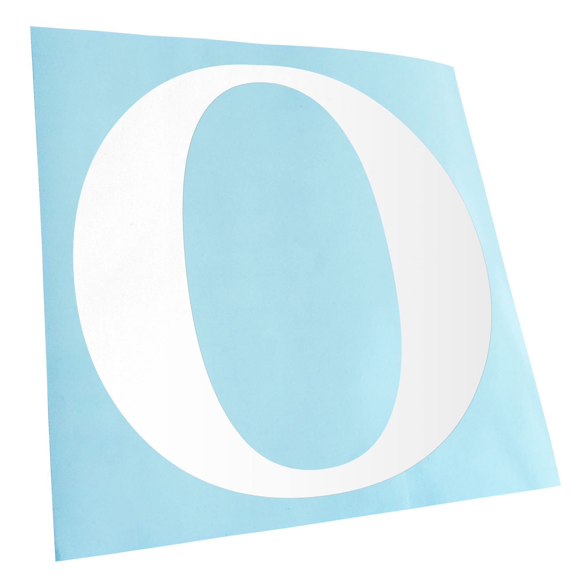 KIWISTAR Letter O Alphabet 10 x 10 cm in 15 Neon Colours + Chrome Sticker