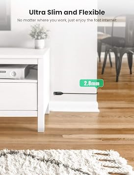 Ugreen Cat6A Slim 10 Gbps Ethernet Cable 1 Meter