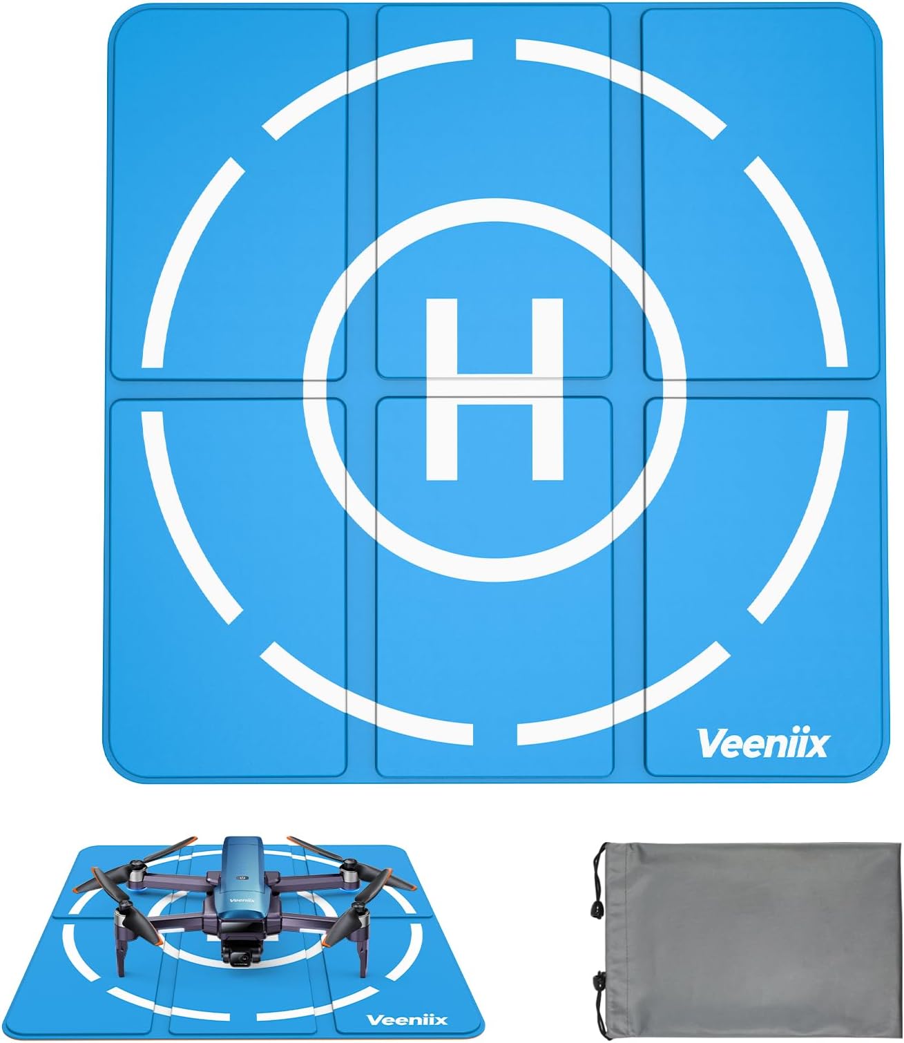 Drone Landing Pad,Foldable and Lightweight,Portable,Waterproof and Double Sided Quadcopter Helipad,Drone Accessories for Veeniix V11Air/V11PRO,compatible for DJI mini 4K/mini 4 pro/avata 2/mini 3pro