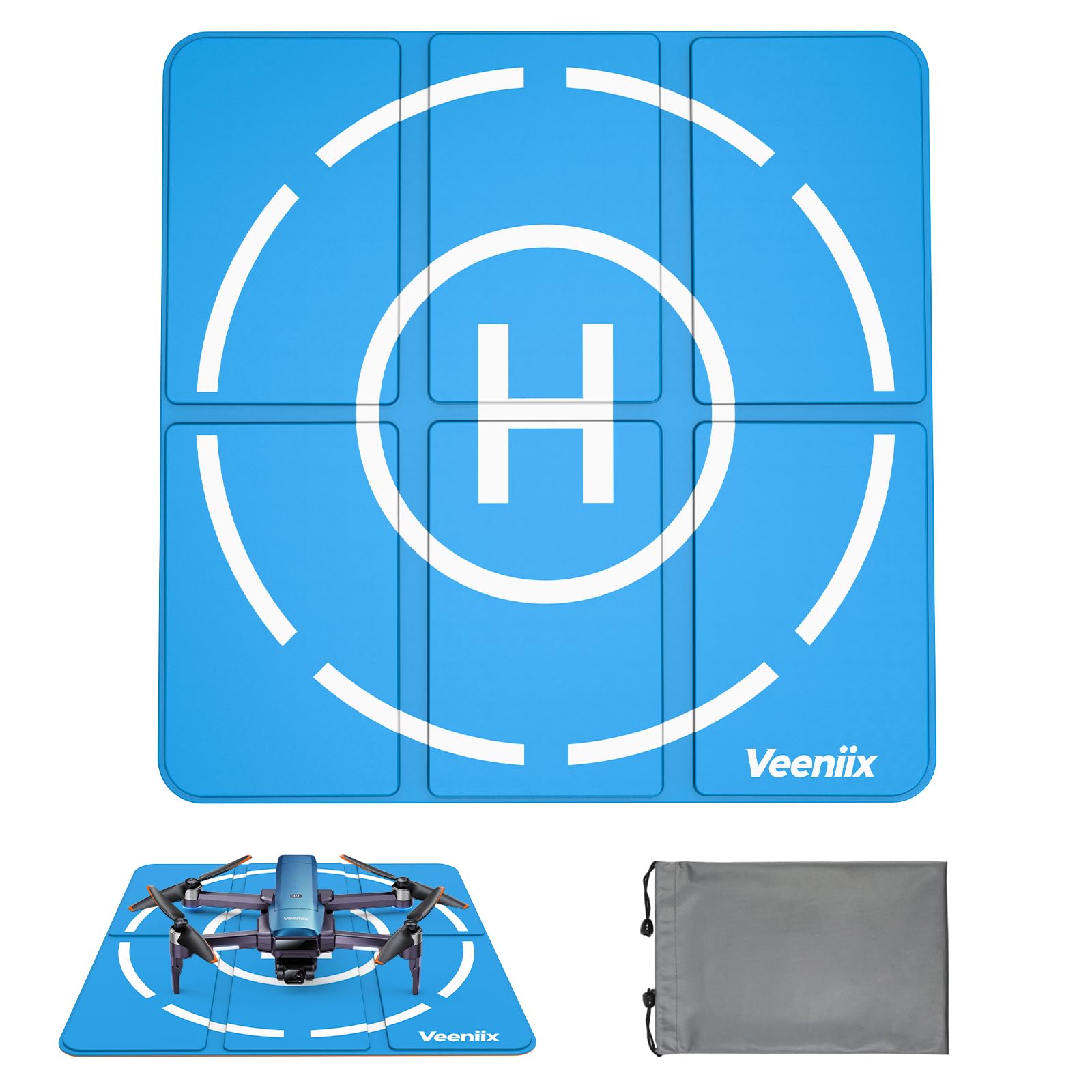 Drone Landing Pad,Foldable and Lightweight,Portable,Waterproof and Double Sided Quadcopter Helipad,Drone Accessories for Veeniix V11MINI 4K/V11PRO,compatible for DJI mini 4K/mini 4 pro/avata 2/mini