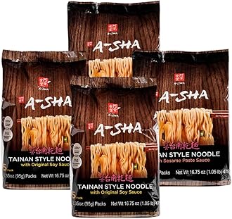 Tainan Variety Pack (2 Flavors, 20 Count), Vegan, Air-Dried, 11g of Plant-Based Protein, Thin Sized Noodles