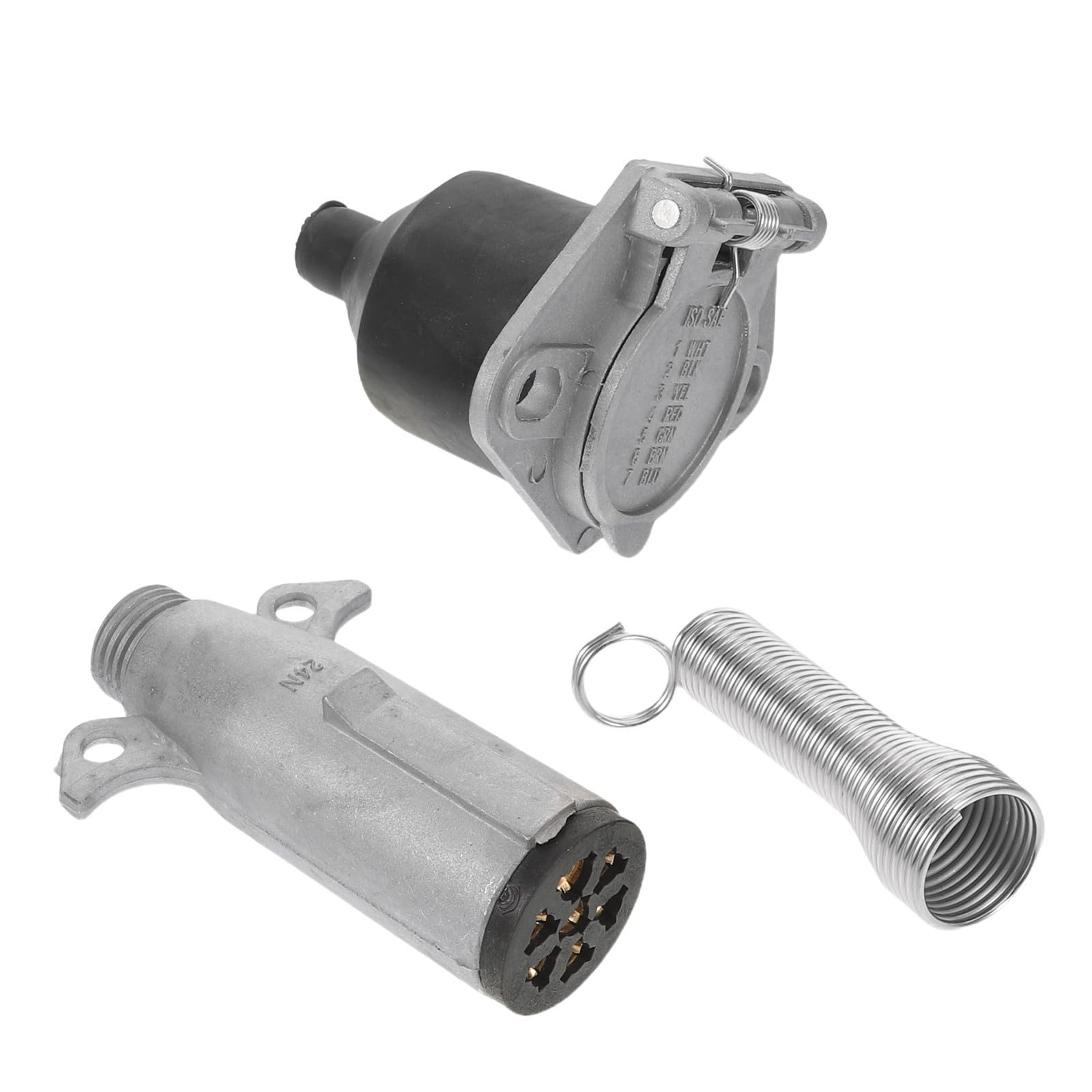 Conector de remolque de 7 pines iplusmile de aluminio para camión 8