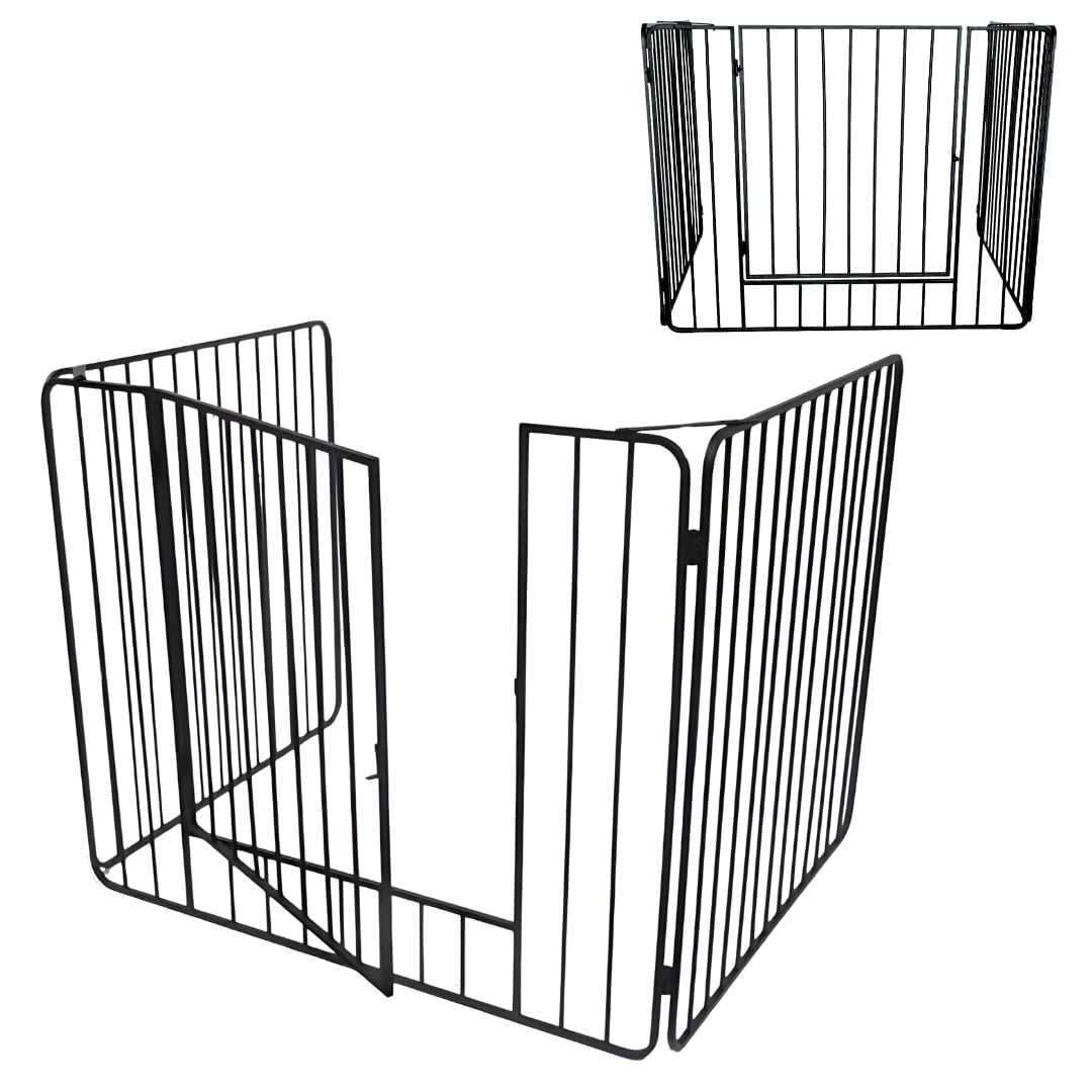 Trendi Heavy Duty Fire Guard Screen with Front Door | For Fireplace, Open Fire, Log Burner | Fireguard to Keep Children, Babies, Dogs, Cats, and Pets Safe | Durable Screen for Home Safety