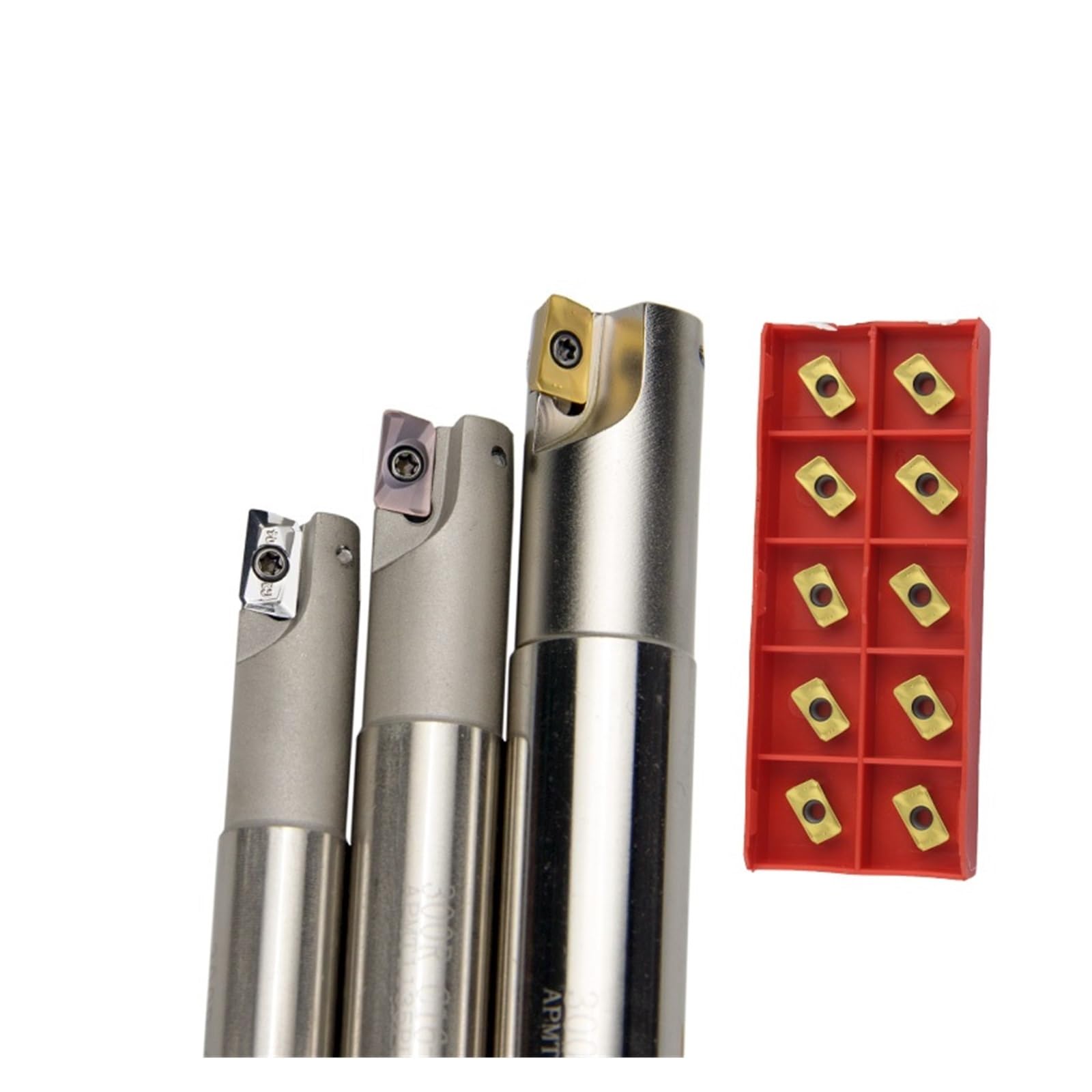 Herramientas para torno Fresa, desbaste, ángulo recto, barra de perforación CNC for fresadora APMT1135, mango de mecanizado, barra de herramientas de fresado(300R C15-16-150-2T,NO insert)