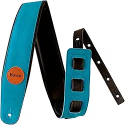 Correia Alça Basso CLA Suede Ajustável Para Violão Guitarra Contrabaixo Confortavel Iniciante Profissional Forro Sintético Diversas Cores