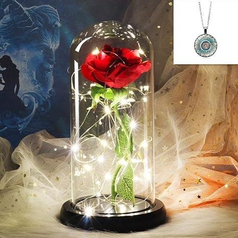 Amazon 美女と野獣のバラ 24kゴールドフォイルローズガラスドームライト付き 人工バラの花エンチャントされたガラスローズ家の装飾ホリデーパーティー結婚記念日 造花 オンライン通販 Amazon 美女と野獣のバラ 24kゴールドフォイルローズガラスドームライト付き 人工バラの花エンチャントされたガラスローズ家の装飾ホリデーパーティー結婚記念日 造花 オンライン通販