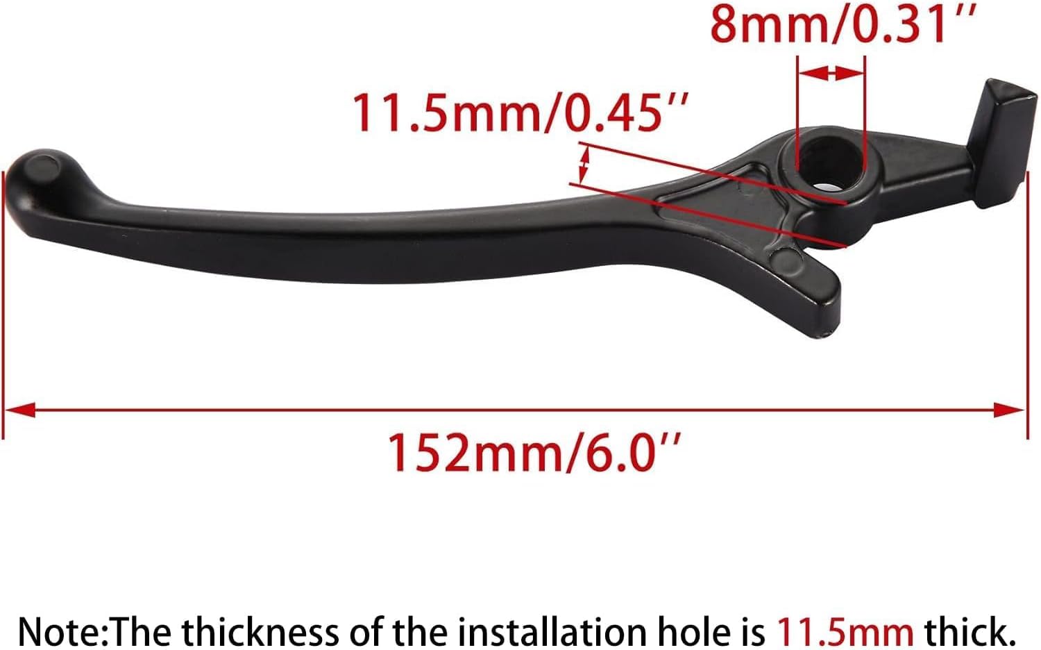 WOOSTAR Right Hydraulic Disc Brake Lever for 50cc 70cc 90cc 110cc 125cc Chinese Dirt Bike Pit Bike