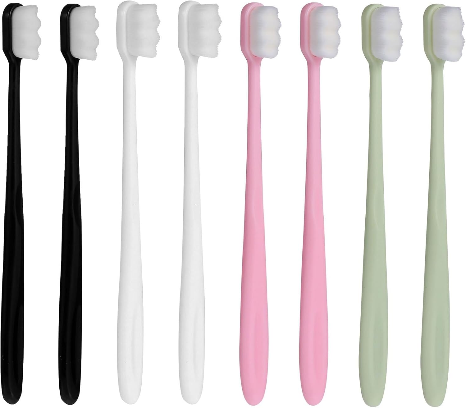 8pcs Ultra Soft Maternal Toothbrush with Wavy Bristles for Sensitive Gums Deep Cleaning Oral Care for Pregnant and Postpartum Women Portable Teeth Cleaning Tool