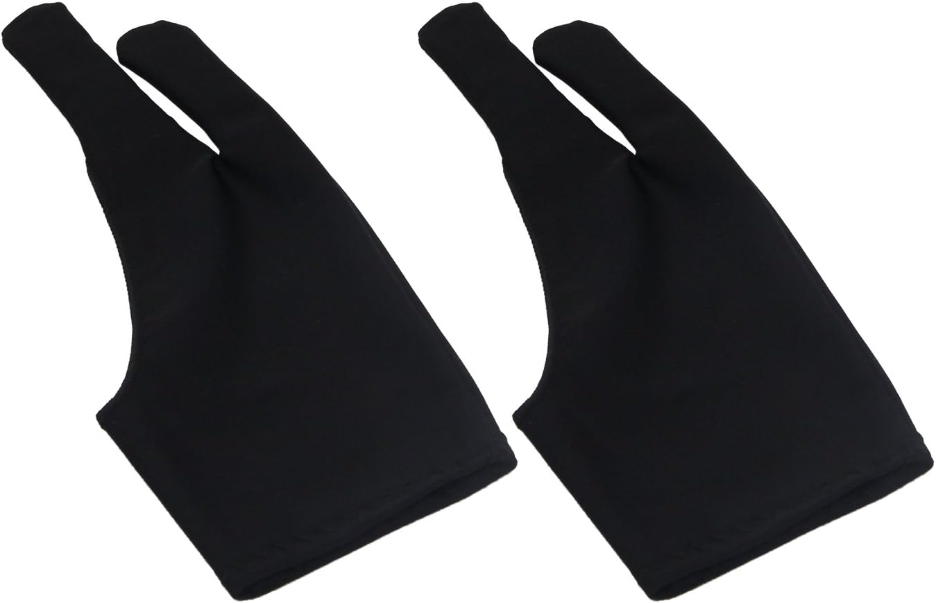 FIZZE Artist Glove for Graphic Tablet Drawing and Painting, Free Size Fitting for Right and Left Hands (2pack)