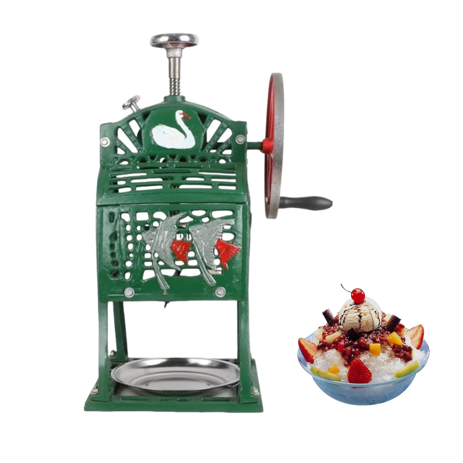 Machine à glace pilée écoresponsable et broyeur à glaçons sans électricité - 8