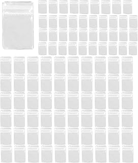 オーディオファン 小分け袋 100枚入り パケ ビニール袋 小 チャック付きポリ ミニ 透明 パケ 収納 包装 保存袋ジッパー袋 クリアジッパーバッグ 9*13cm