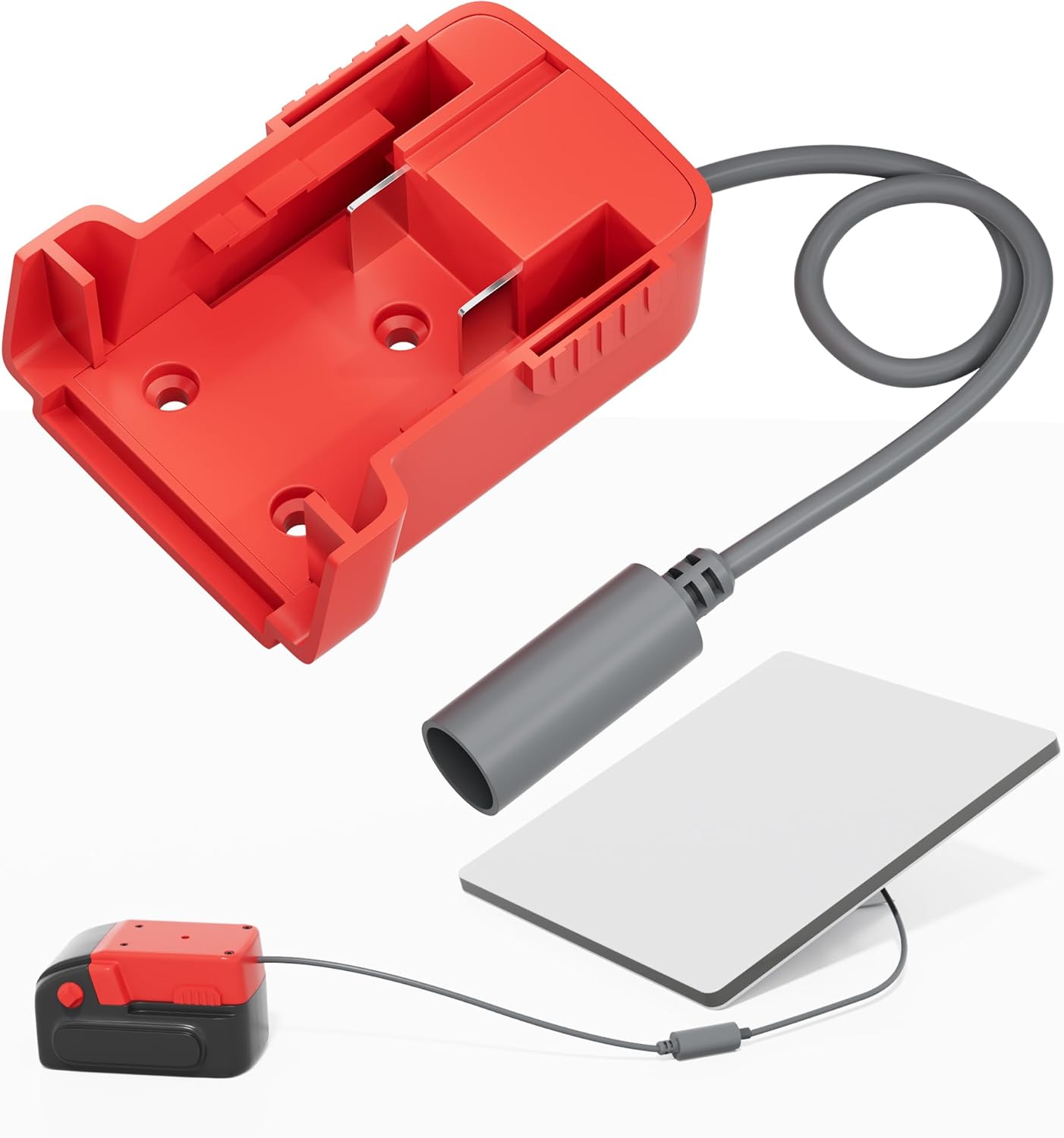 Starlink Mini Mil.Waukee 18V Battery Adapter with DC Female Socket, Starlink Mini DC Power Cable Adapter Accessories for Mil.Waukee Battery Charger 18AWG 1FT