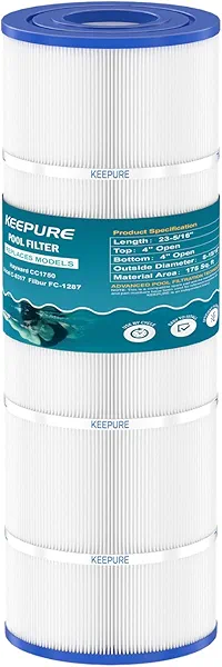 KEEPURE Jandy CS150 Pool Filter Cartridge Replacement for CCX1500RE,C-8414,CC1500,PJANCS150,C-8317,FC-1287,PXST175,175 Sq. Ft,1 Pack