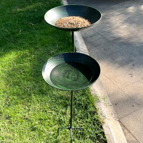 Aifeorzo Banheiras para pássaros, 99 cm de altura e comedouro para pássaros, banhos de pássaros de m