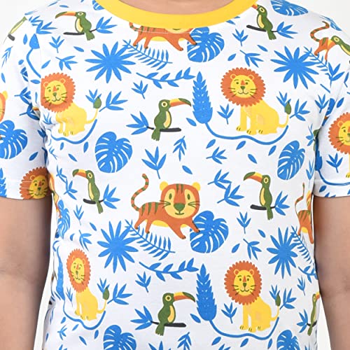 Image of Clothe Funn Boys Printed Cotton Half Sleeves T-Shirt & Shorts Set