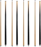 HMQQ Pool Cue Sticks: 42-58" 2-Piece Billiard Cues, 13mm Leather Tip, 17-20oz Sets of 2/4 for Beginners, Adults, Home & Bar