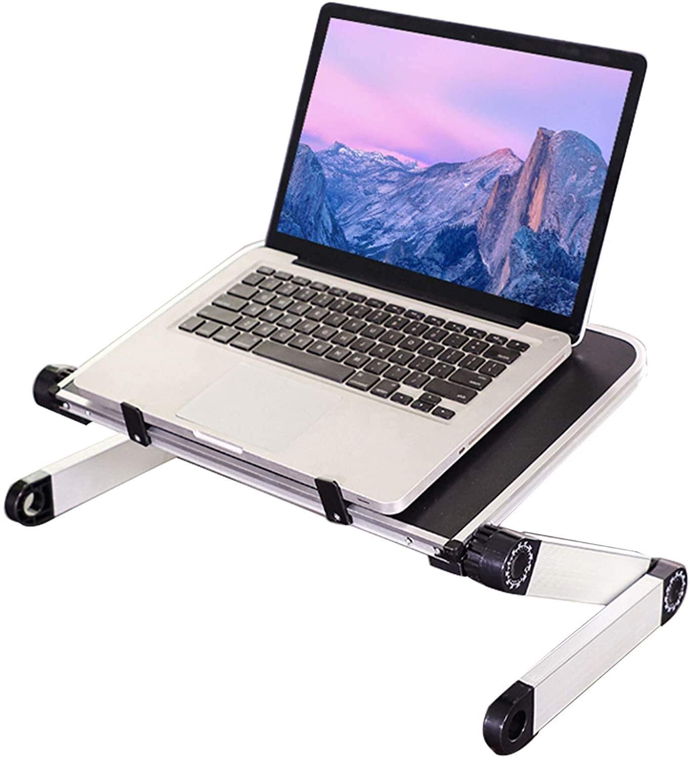 Supporto regolabile per computer portatile, supporto portatile per laptop, supporto per scrivania, reclinabile, supporto da scrivania ventilato