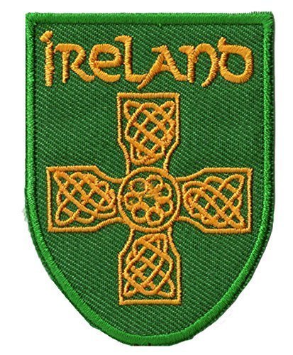 Patch Brodé Trèfle Thermocollant | Symbole Chance Irlande - Dimensions 7x6.5cm - En Polyester