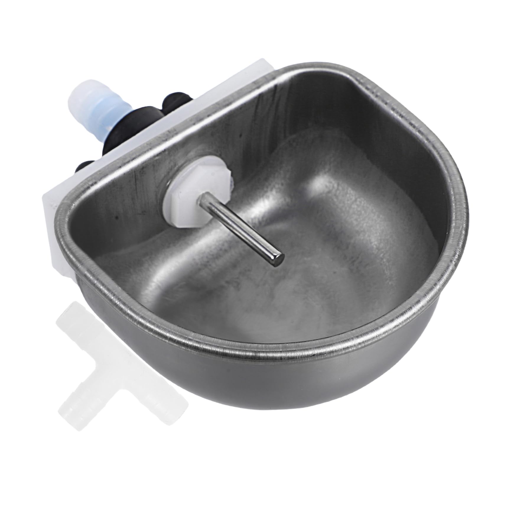 BCOATH Rabbit Automatic Drinking Water Machine Puppy Water Feeder Animal Bowl Automatic Waterer Accessories Metal Rabbit Feeder Small Animal Food Bowl Stainless Steel Waterer Abs Silver