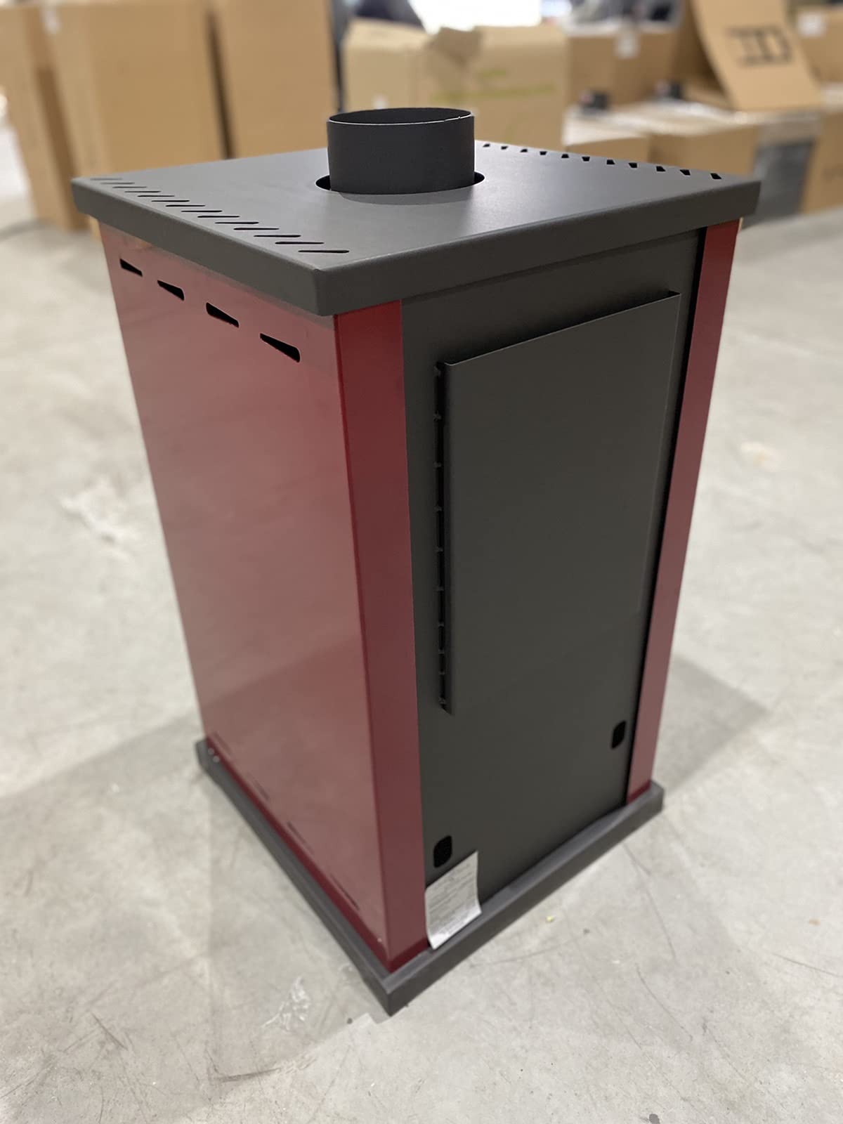 Prometey Mini poêle à bois 6,3 kW Rouge