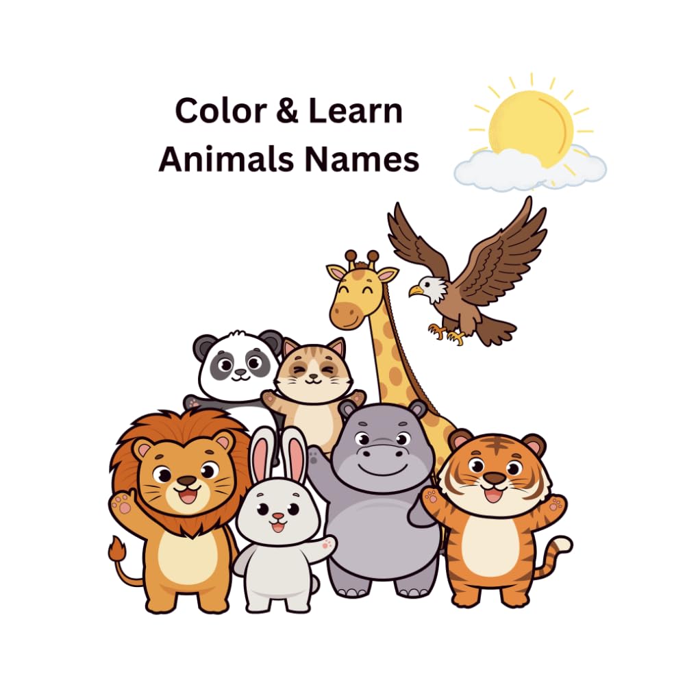 Color & Learn Animals Cute Animals: Baby Animal Names & Fun Facts!