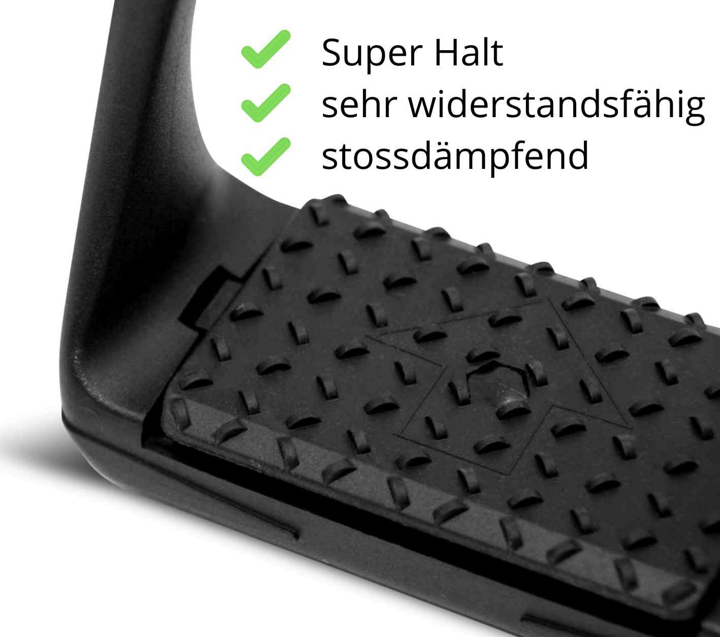 Compositi AMKA Soft Reflex - Étriers Amortissants Antidérapants Noirs - Confort Ultime Pour L'Équitation