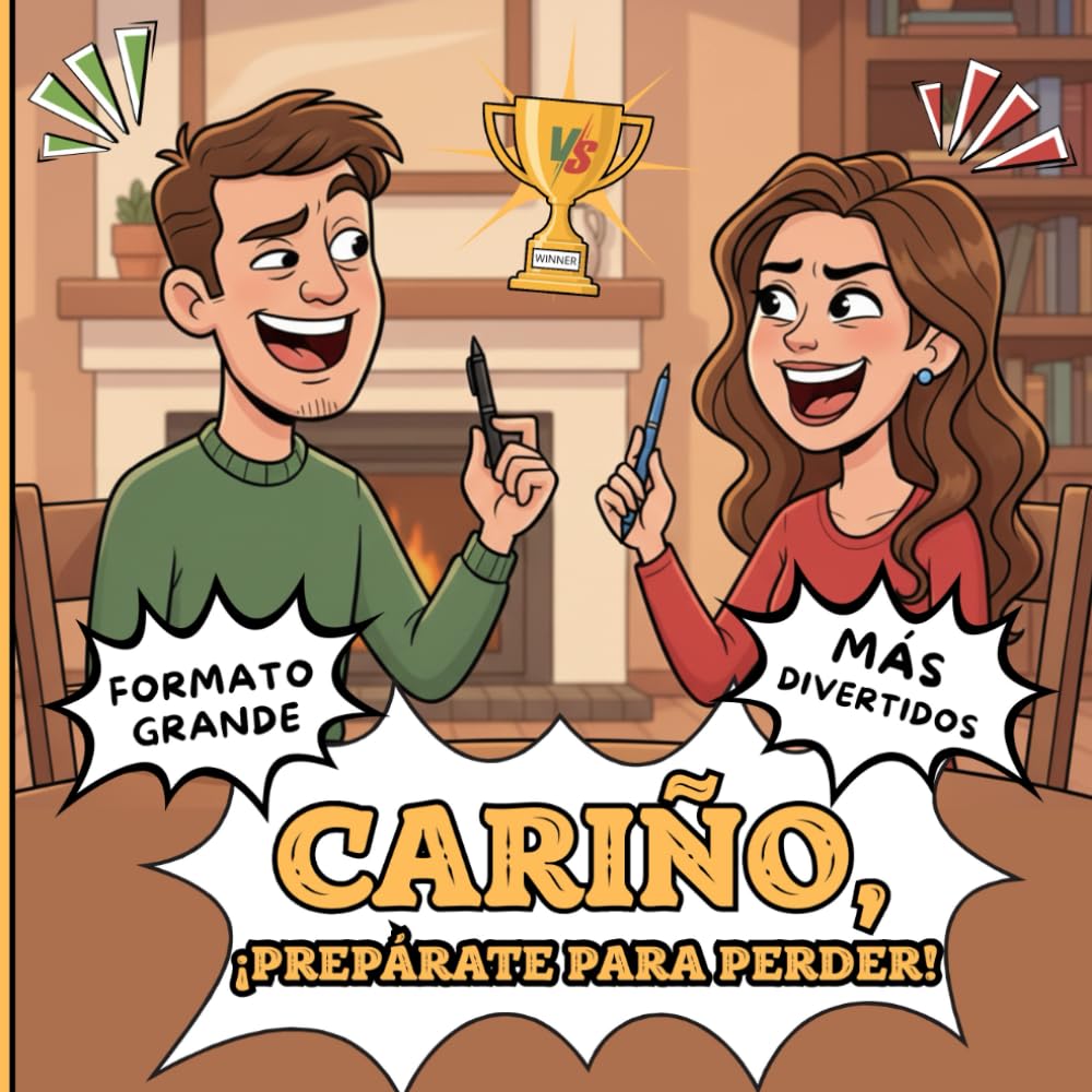CARIÑO, ¡PREPÁRATE PARA PERDER! Libro de retos y juegos divertidos, uno contra uno en pareja.: Duelo en amor. Decir adiós al aburrimiento. Romper la ... reír y divertirse JUNTOS. ¡ATRÉVETE!