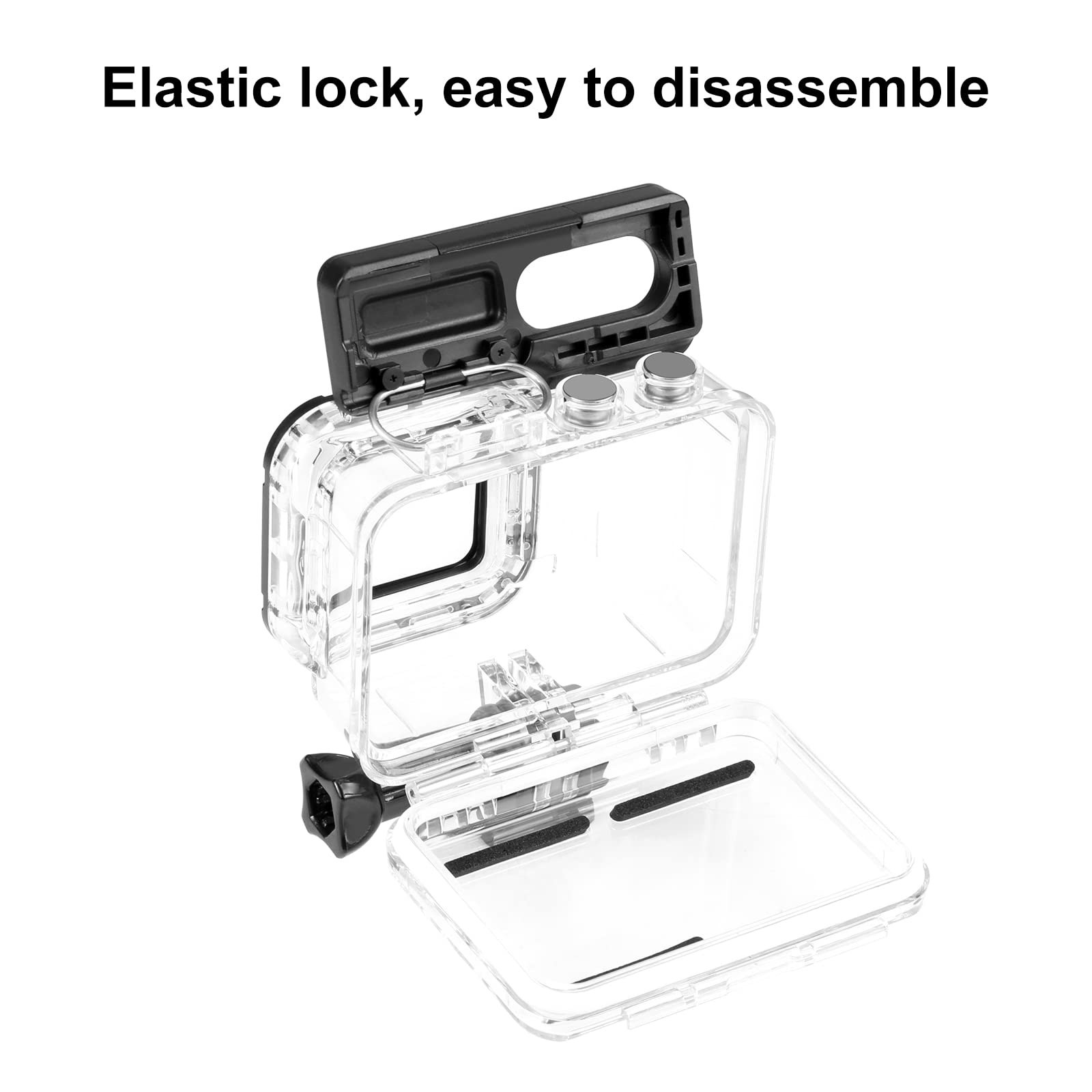 Duik Case voor Insta360 One RS 360 Edition Action Camera, PULUZ Waterdichte Behuizing Onderwater Duiken Shell 30M/98FT
