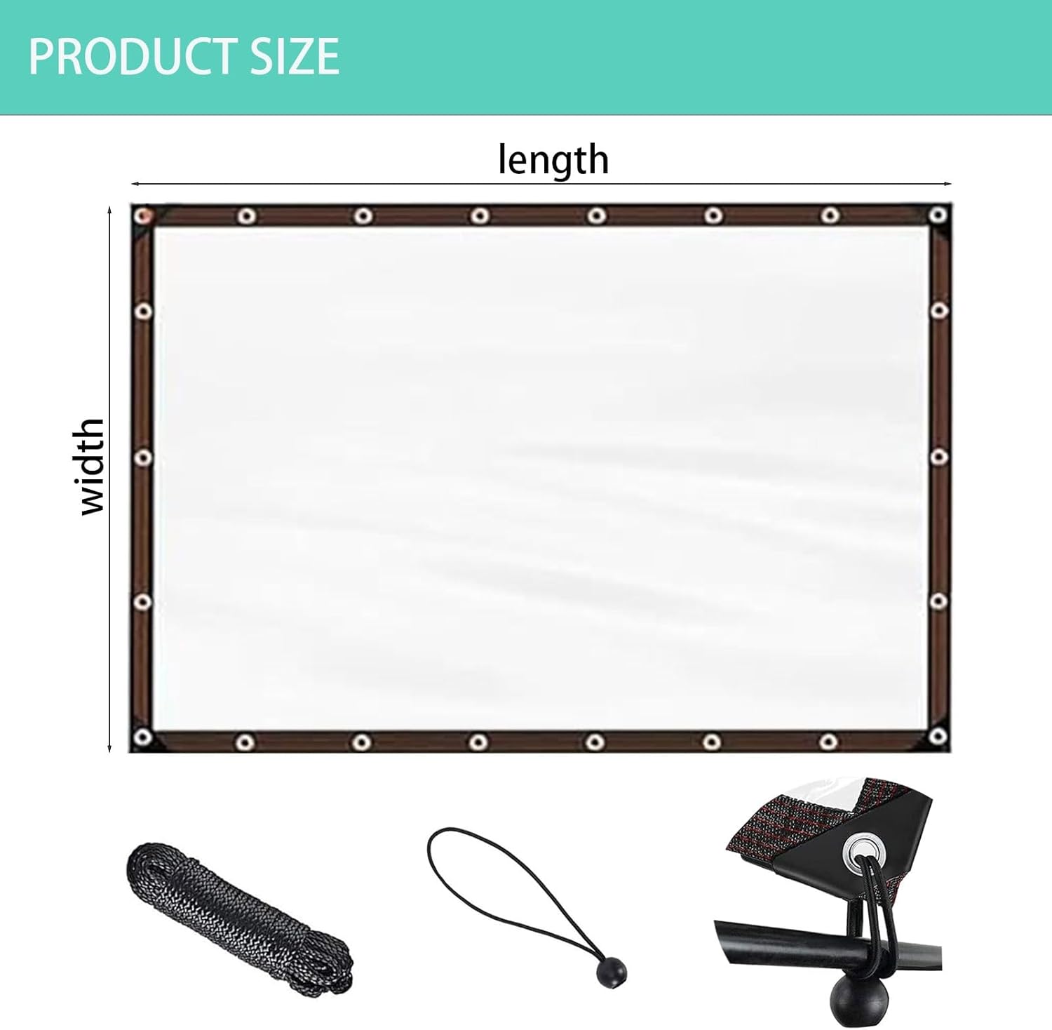 Clear Tarp with Grommets, 9x9 FT Clear Tarps Heavy Duty Waterproof, Transparent Tarpaulin for Patio Enclosure Roofs Greenhouse Plant Chicken Coop Cover