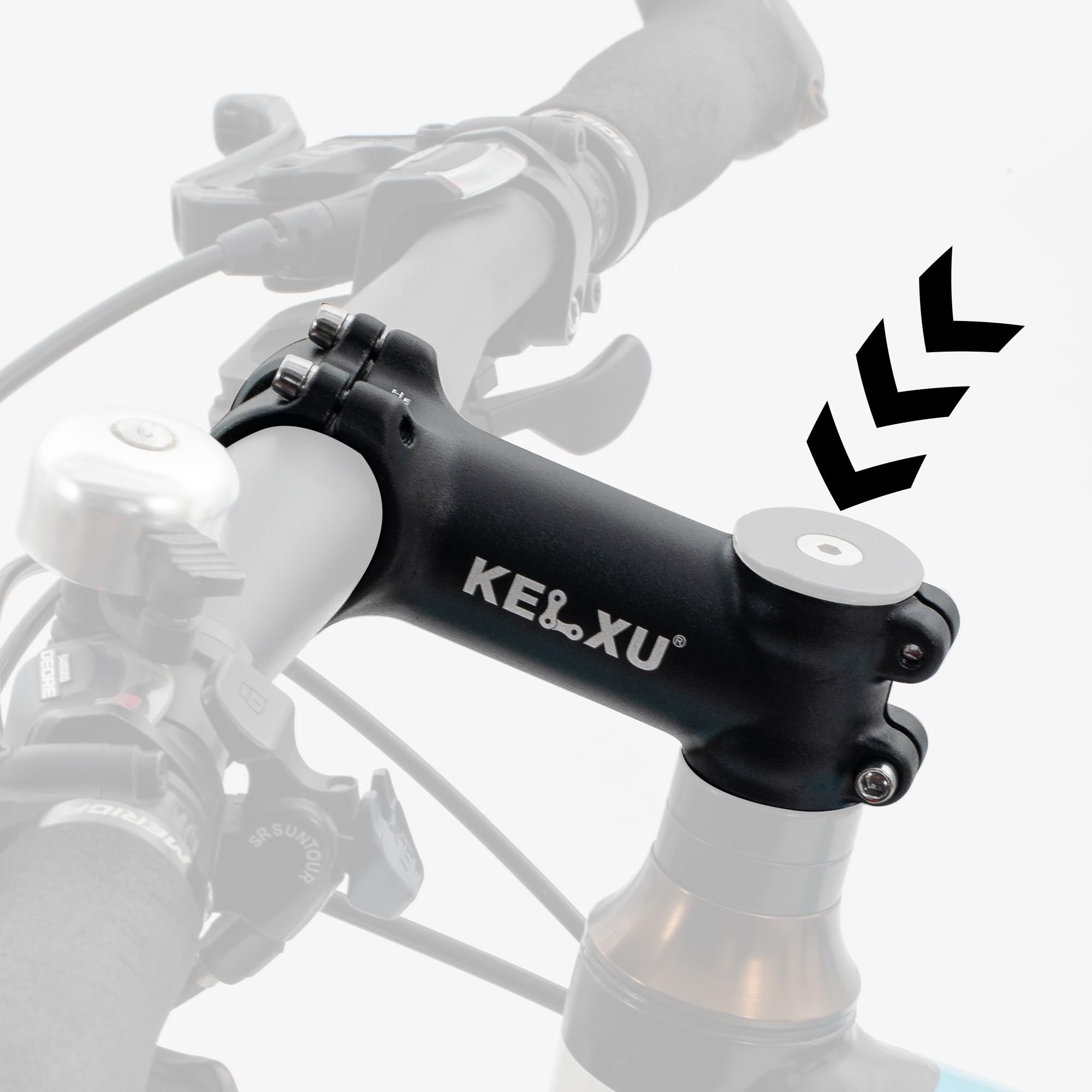 7 Gradi 31,8 Attacco Manubrio Bici 60/90mm Lega di Alluminio Gambi da Bicicletta per Bici da Strada, Mountain Bike, MTB, Ciclismo
