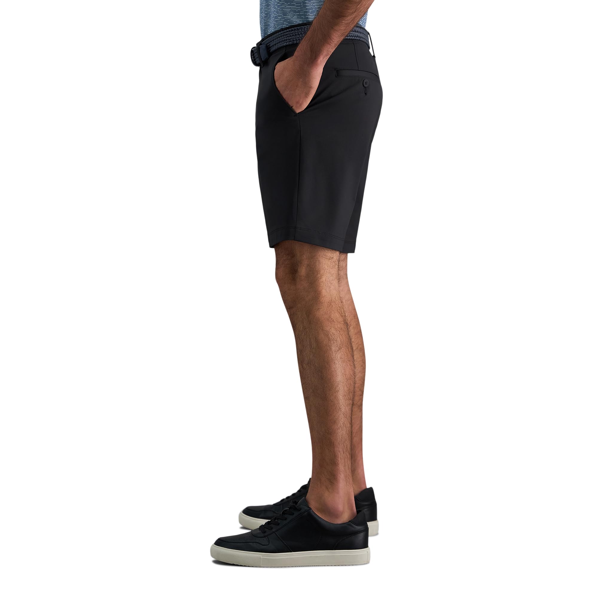Haggar Pantalón Corto Deportivo de Viaje para Hombre, Entrepierna de 9 Pulgadas