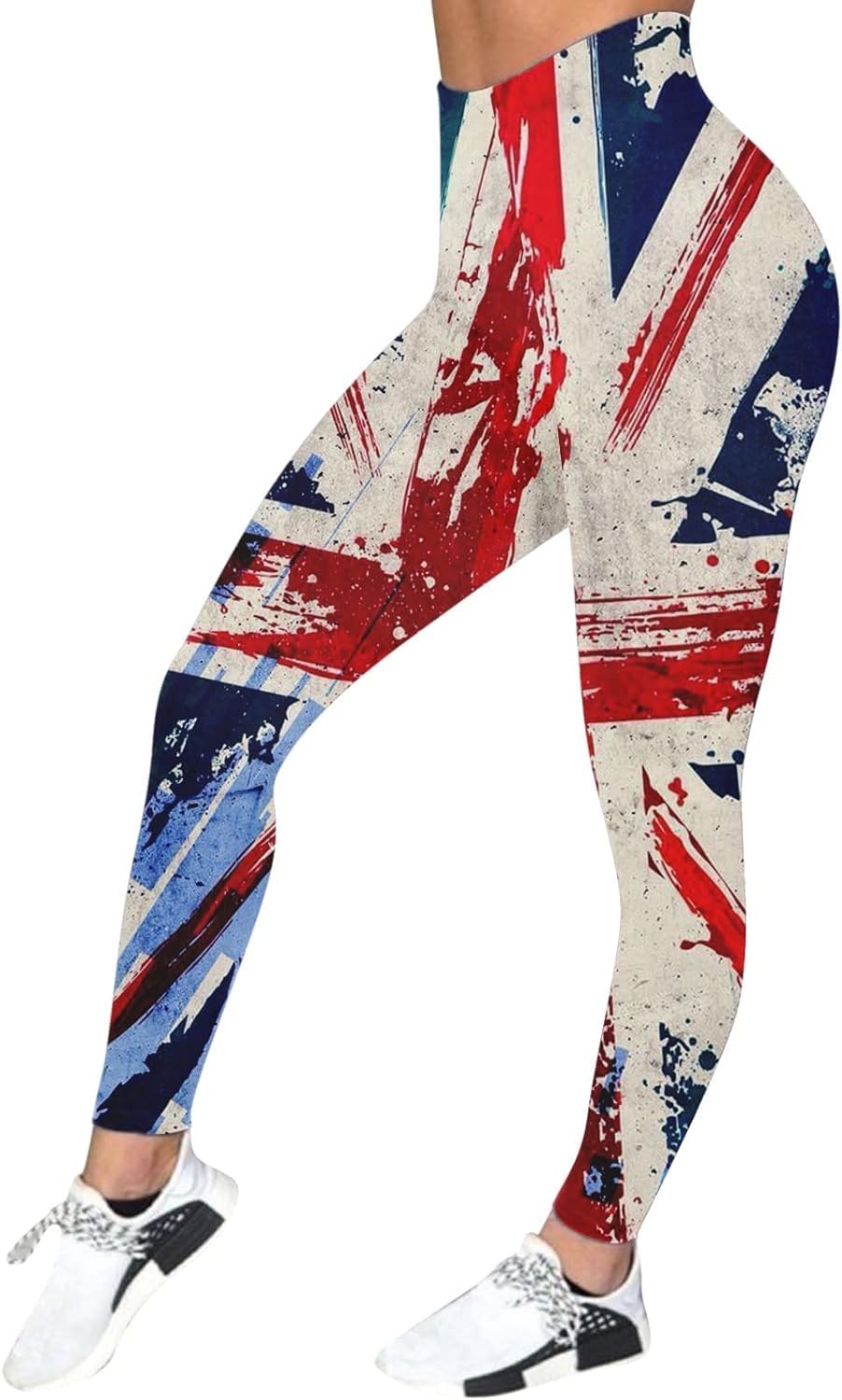 Amaonz Womens Nylon 7/8 Workout Leggings No See-Through Tummy Control Soft Yoga Pants Elastic Tights