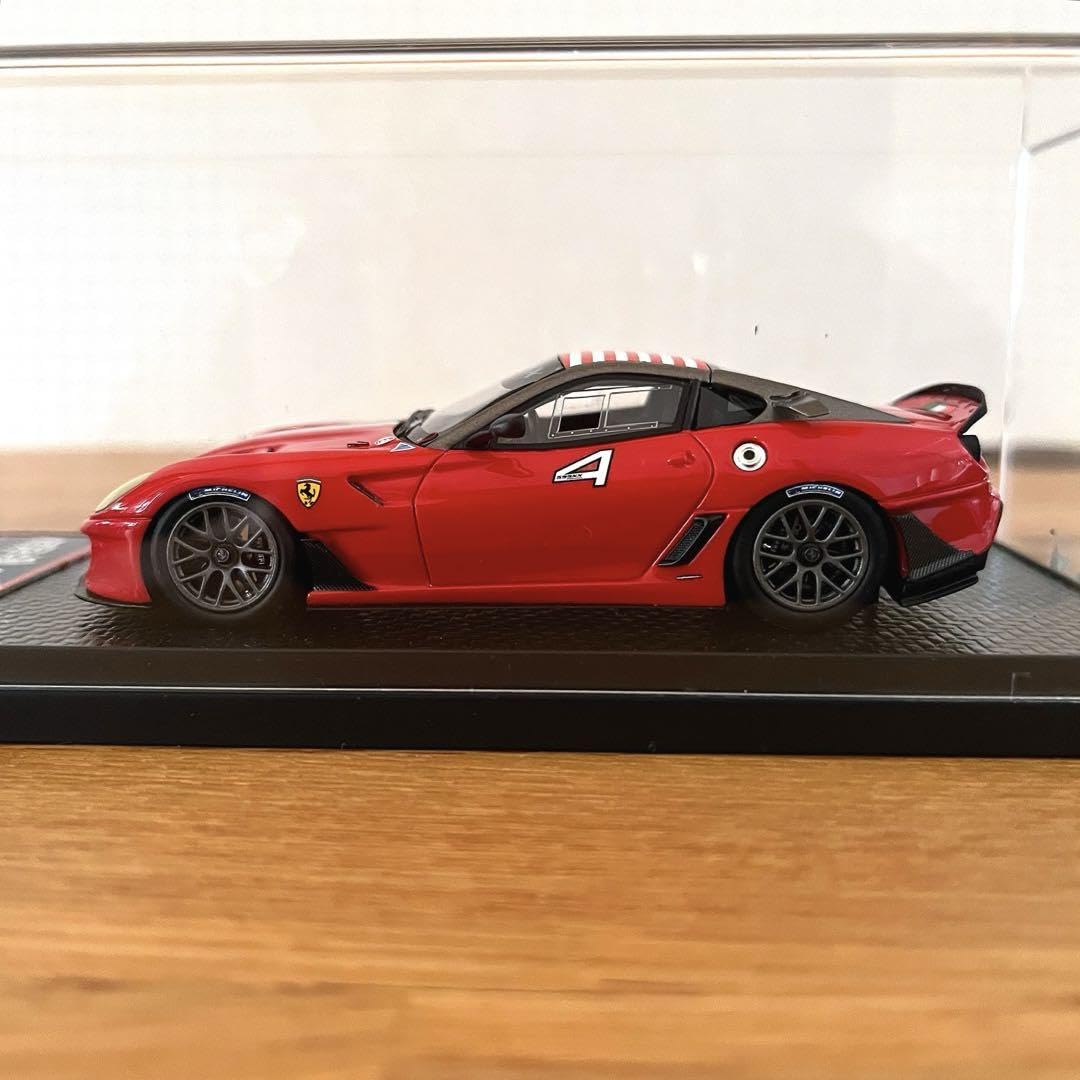 【ミニカー 美品】BBR 1/43 フェラーリ 599XX 2010 BBR Models 1:43 Ferrari 599XX #4 Homestead Miami 2010 red