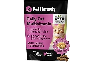Pet Honesty Cat Multivitamin Chews: Lysine-Infused Treats for a Healthier Feline