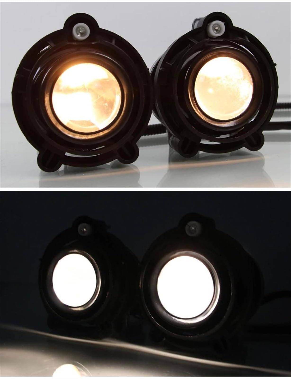 Intermitentes Automóviles 1 Juego luz LED conducción diurna para Chevy para Cruze 2016 2017 2018 relé señal giro luz LED DRL cubierta luz antiniebla(Fog Lamp White Yellow)