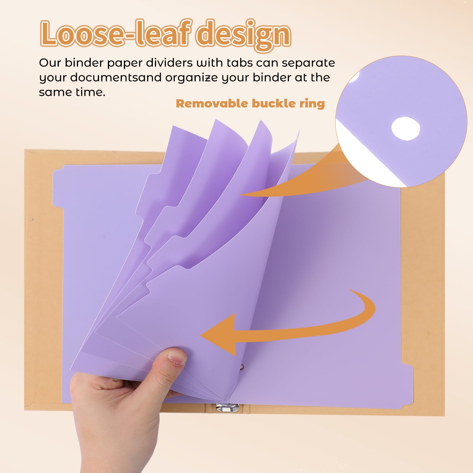Amazon.com : NUOBESTY A5 Binder Dividers 6 Ring, 6 Pack Pastel