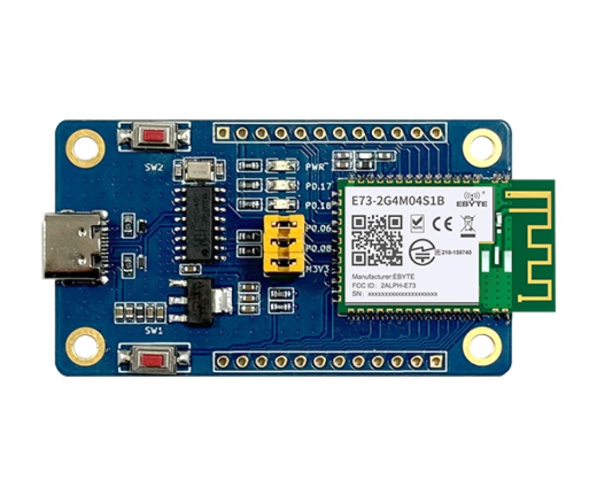 NRF52832 BLE4.2/5.0 Test Board E73-2G4M04S1B RF Transceiver Module ARM Cortex-M4F Core Low Power Industrial Grade