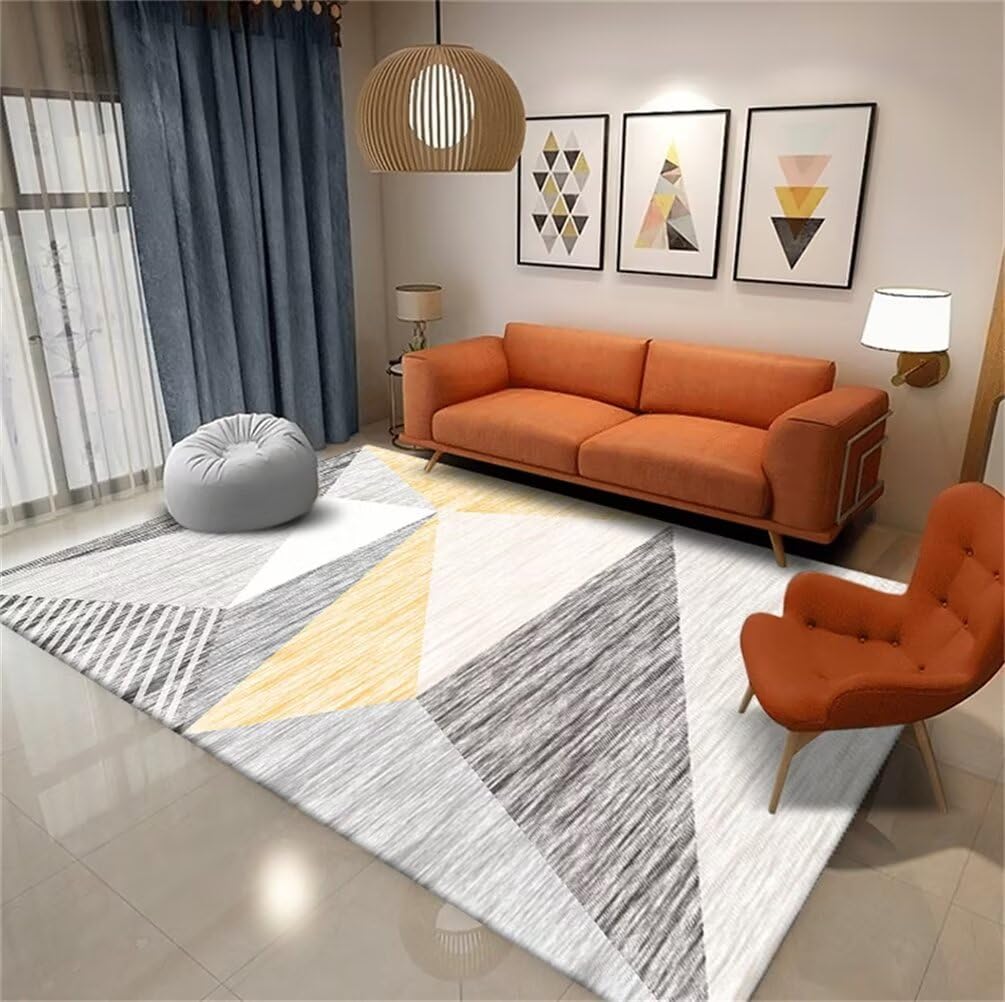 Tapis de salon doux et durable 60x110 cm résistant aux taches du quotidien