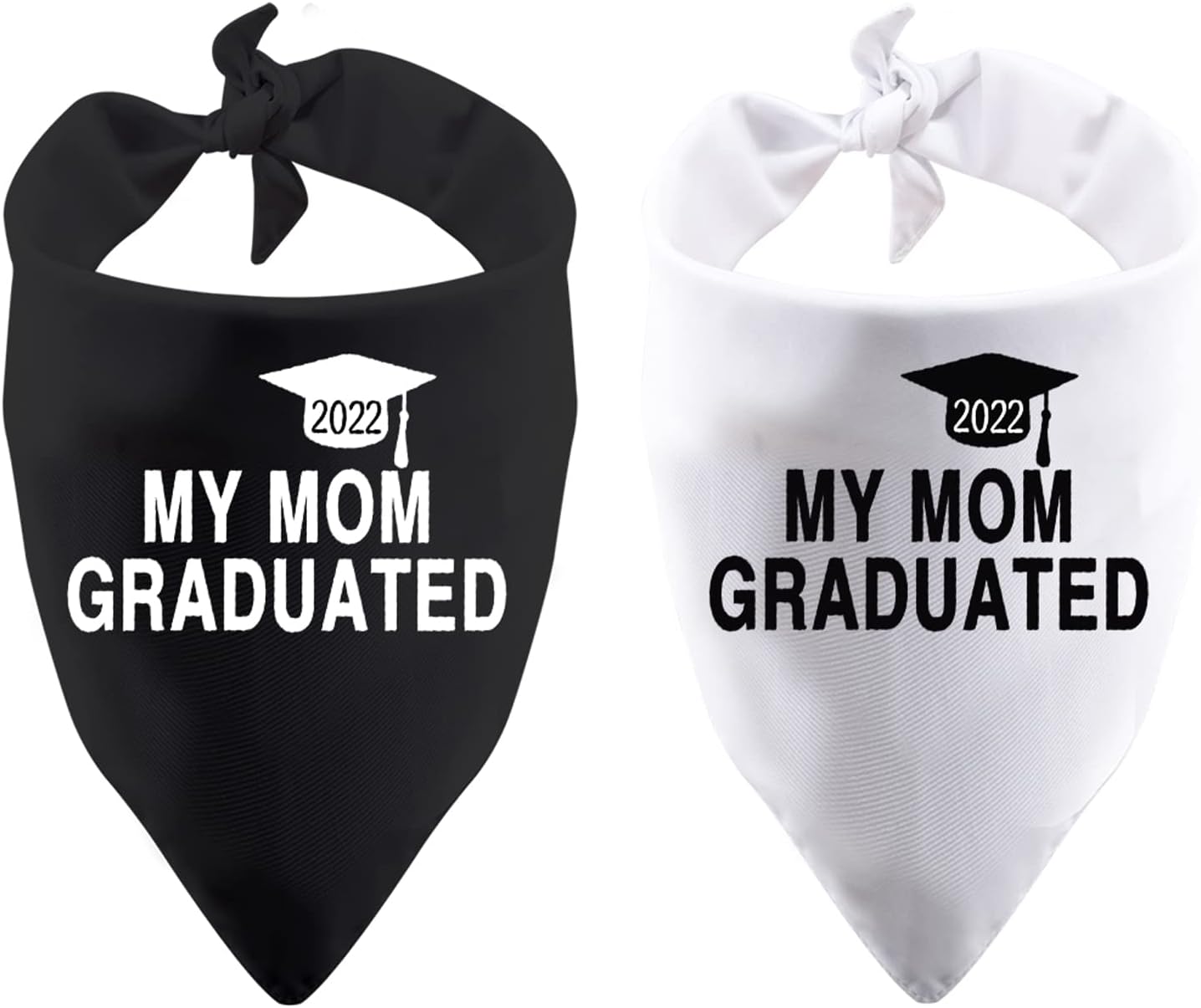 2 Pack Graduation Dog Pet Bandana Proud Pup of A 2021/2022 Graduate Dog