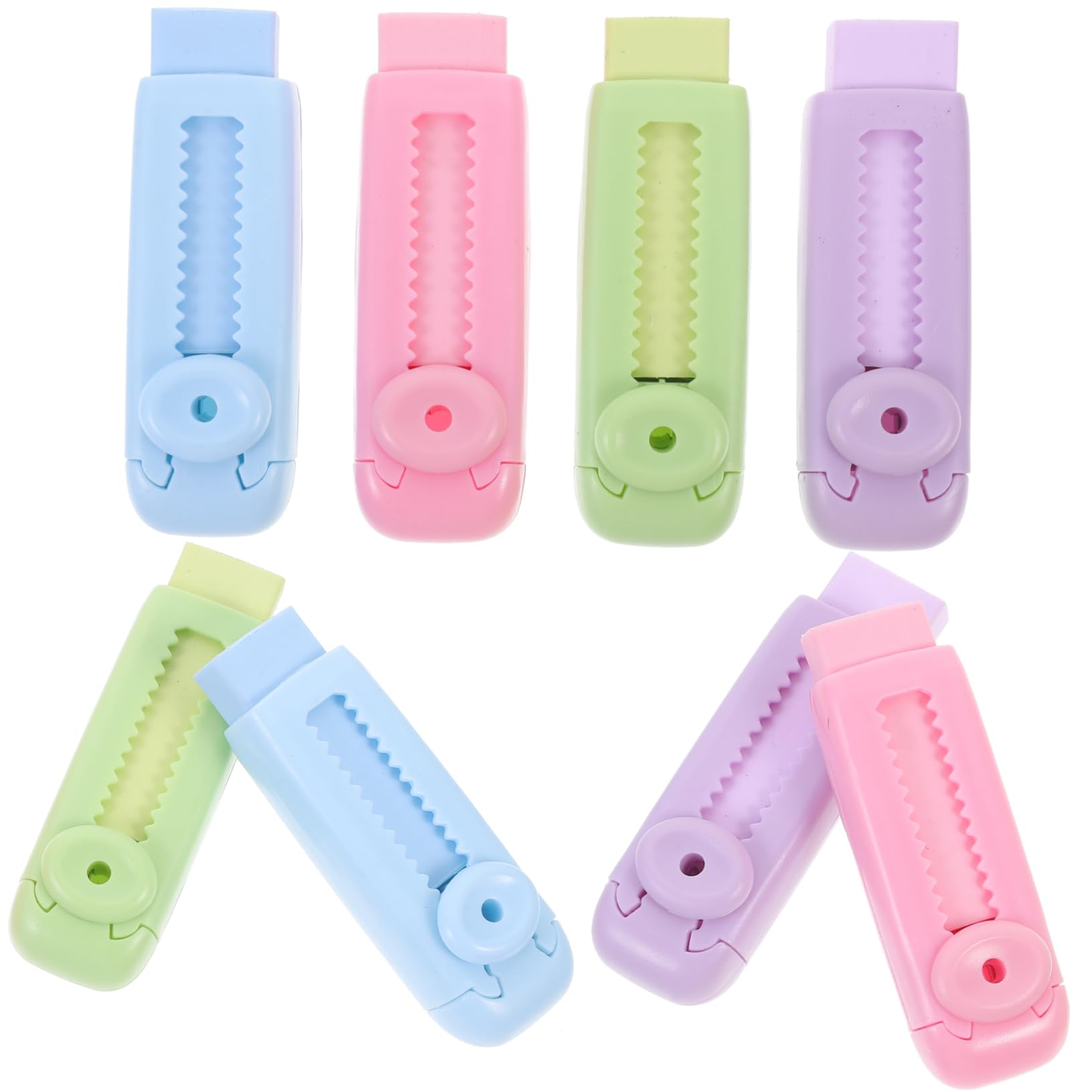 ARTIBETTER 5 Set Gomma Telescopica Retrattile Scuola Meccanico Gomme Da Cancellare Gomma Portatile Gli Studenti Provano Le Gomme Kawaii Eraser Addominali 8 Pezzi * 5