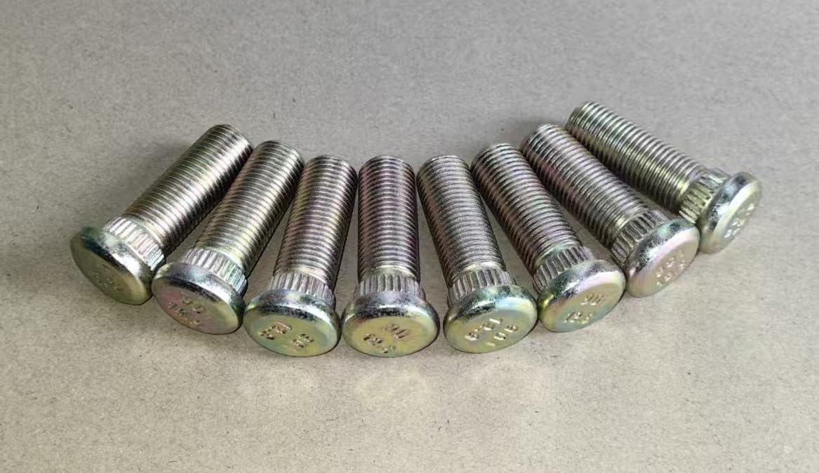 8PCS Wheel Bolt Lug Studs 103477901 416-112 Compatible with Club Car DS Golf Cart Gas Electric 1982-up & Carryall, 2004-2024 Club car Precedent Front