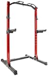 Power Rack Squat Stand, 1000 Pound Capacity 3“ x 3” for Home & Garage Gym with J-Hooks, Multiple Styles