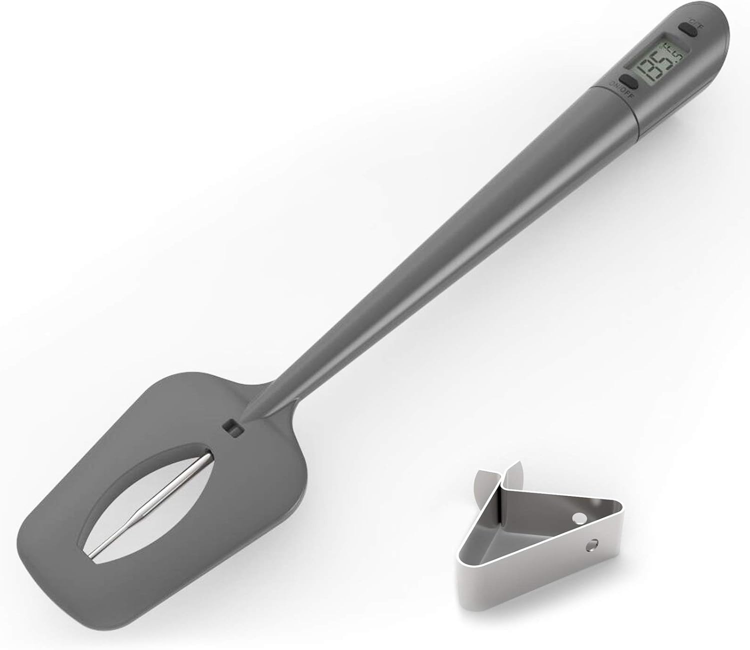 80% Off Discount Efeng Candy Thermometer Spatula with Pot Clip – Silicon Grey Chocolate Spatula with Thermometer Built in,Candy Thermometer,Thermometer Spoon for Chocolate, Candy,Creams,sauces,Jams Meat Cooking Best Cyber Deals 🔥 Efeng Candy Thermometer Spatula with Pot Clip – Silicon Grey Chocolate Spatula with Thermometer Built in,Candy Thermometer,Thermometer Spoon for Chocolate, Candy,Creams,sauces,Jams Meat Cooking