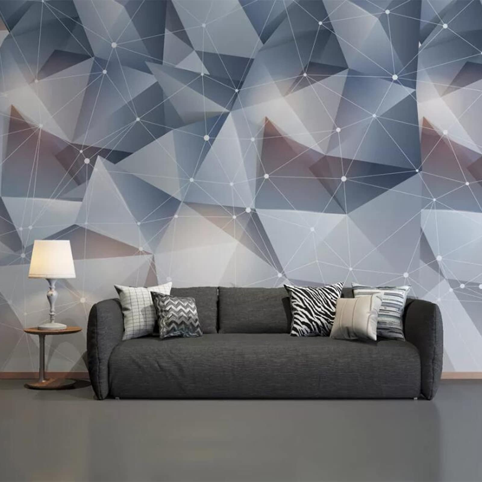 Murale personnalisée 3D pour décoration de chambre moderne