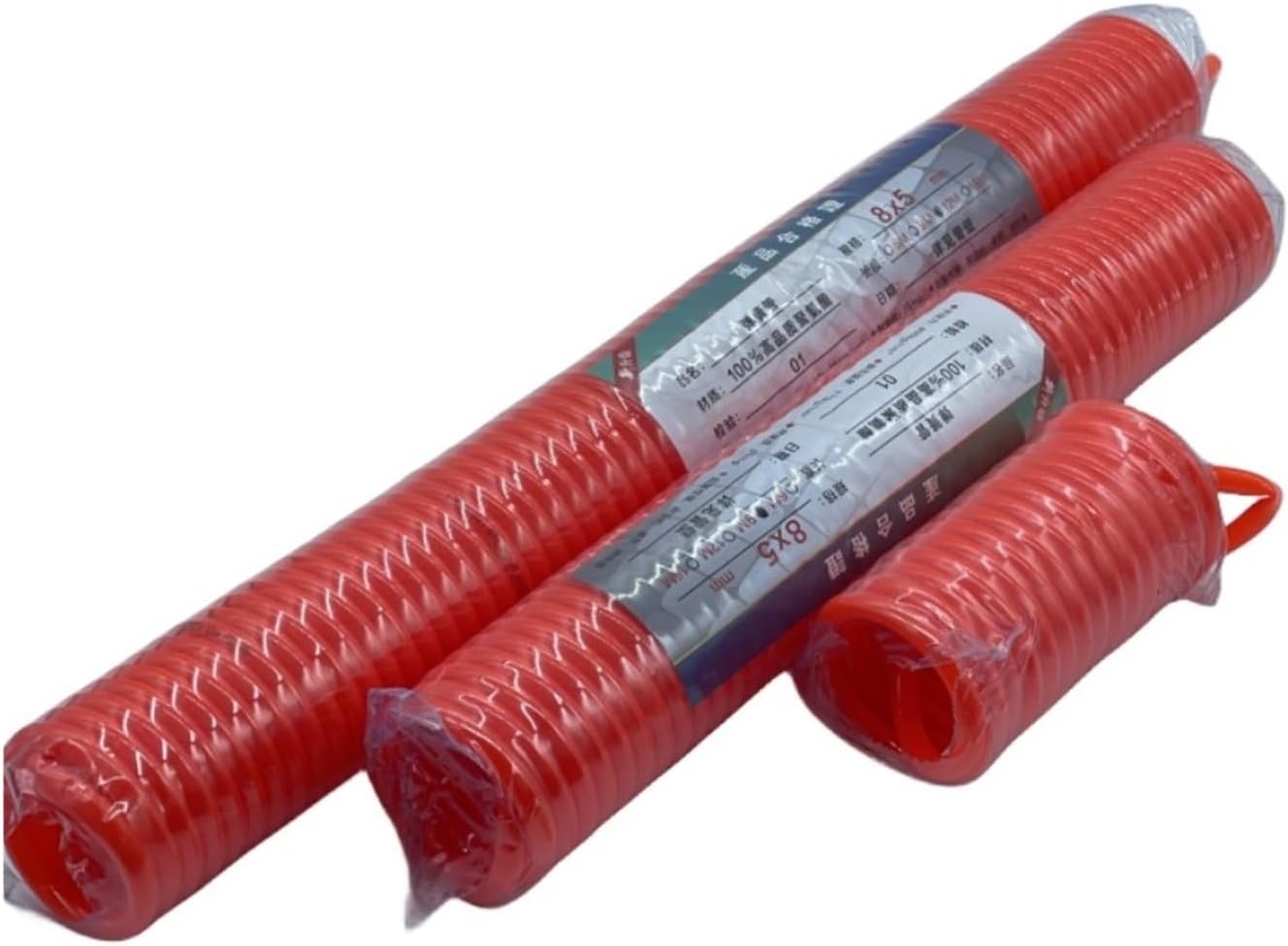 3M/6M/9M/12M/15M Pneumatic PU 6 * 4mm 8 * 5mm Air Compressor Telescopic Spiral Hose Spring Tube Flexible Tool Pipe(OD 10mm x ID 6.5mm,12 Meter)