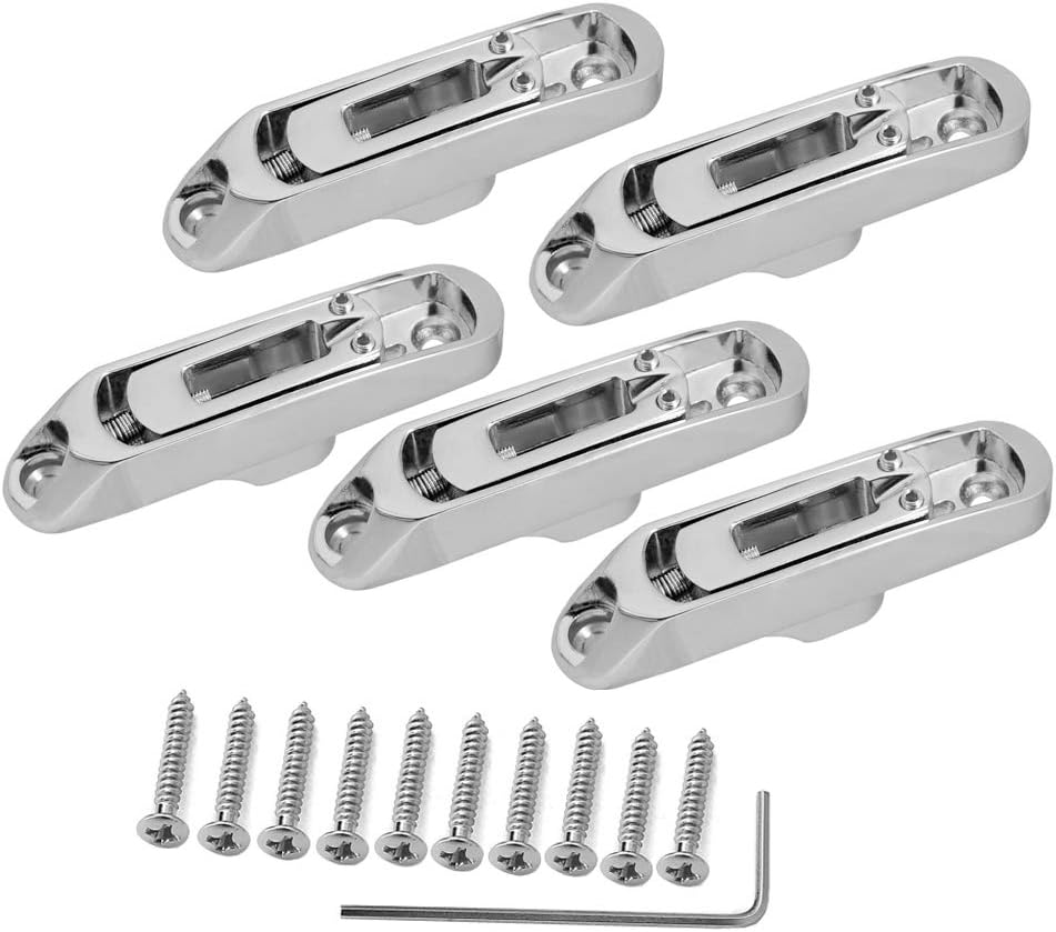 JD Moon 4 or 5 String Bridge Saddles Heavy Duty Individual Bass Bridge Tailpiece