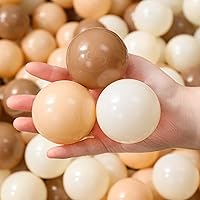 Vista 18 de TRENDPLAY Bolas de plástico para pozos de bolas, bolas huecas, juego seguro y emocionante, perfecto para piscinas de bebés, decoración de fiesta